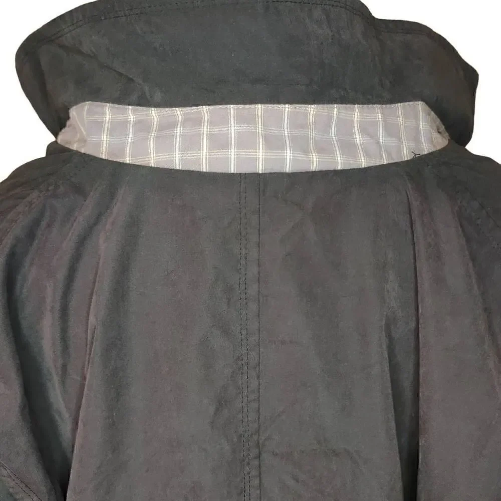 London Fog Men’s Auburn Zip-Front Golf Jacket Dark Brown Large